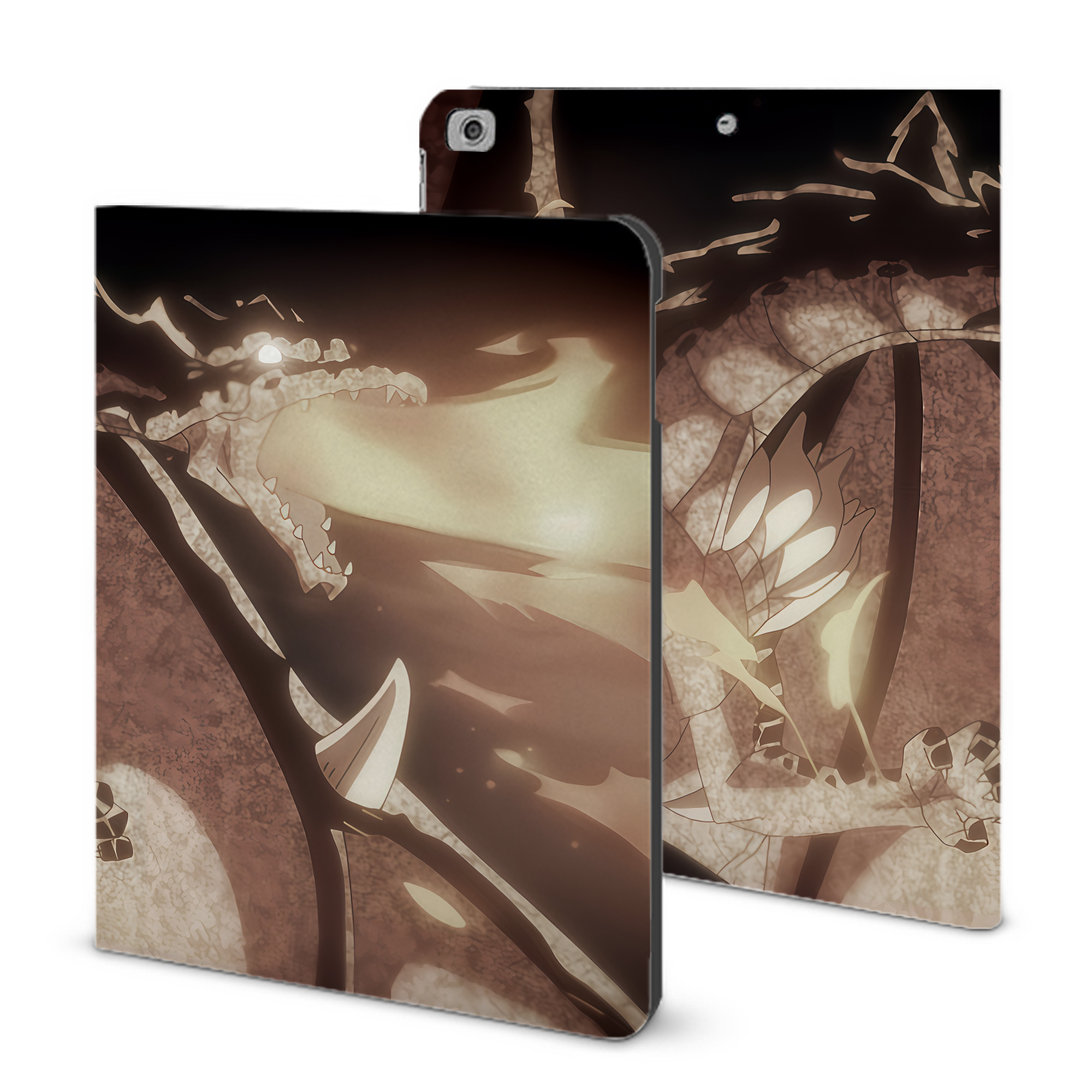 （画像用） 転スラ Regarding Reincarnated to Slime IPad ケース ブック型 PUレザー TPU 耐衝撃 軽量 薄型 ペン収納なし 全面保護 IPad 各モデル対応